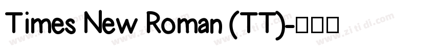 Times New Roman (TT)字体转换